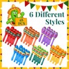 Hungdao 48 Pcs Mini Mexican Fiesta Wooden Maracas Bulk Wood