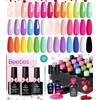 Beetles 24Pcs Gel Nail Polish Set with Base Gel Top