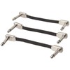 Ernie Ball Ernie Ball Flat Ribbon Patch Cable 3-Pack, 3in,