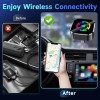 2025 Wireless carplay Adapter for iPhone/Android - Fast Connection,No Latency,Hands-Free