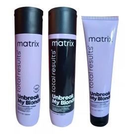 Matrix Kit Unbreak My Blonde Shampoo + Acondi. + Tratamiento