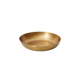 Serene Spaces Living Vintage Gold Decorative Iron Bowl, Table Centerpiece, Fruit Bowl, Floating Candle-Holder, Flower Bowl Vase, Potpourri, Catchall, Dining Table (Small - Pack of 1)