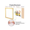 Annecy 9x12 Picture Frames (4 Pack, Gold), Composite Wood Photo