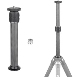 INNOREL ER282C Universal Carbon Fiber Tripod Center Column Extension Pole Extender - 29.0mm Tube, 10 Layers, 2-Section, 9.4-15.4 Inch, 44lbs Max Load, Compatible with DSLR Camera, Tripod, Monopod