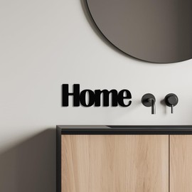 NOIR.DESIGN Love - Home Wall Art Sign | Inspirational Home Quotes | Elegant Black Text Decor for Your Living Space (Home, Engineered Wood)