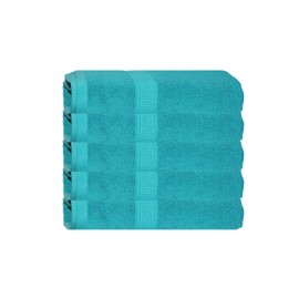 5 Pack Bluebird Bath Towels 27"x54" - 600 GSM Ultra Soft & Quick Dry Towels for Bathroom - Highly Absorbent 100% Cotton Hotel Towels for Bathroom Luxury - Perfect for Spa, Bathrooms & Daily Comfort