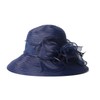Women’s Derby Dress Fascinator Church Cloche Hat Wide Brim Sun