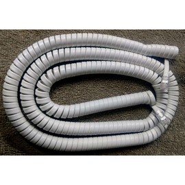 White Long Handset Cord Compatible with Geemarc Phone Ampli455 Ampli555 BDP400 Amplivoice50 Ampli500 Ampli550 Ampli600 Ampli CL100 CL300 Amplified Big Button Receiver Curly Coil