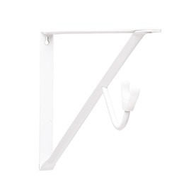 Knape & Vogt Closet-Pro HD RP-0496-WT Heavy Duty Shelf and Rod Bracket, 14-Inch, White