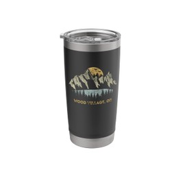 Wood Village Oregon Mountain Sunset Sunrise OR Stainless Steel Insulated Tumbler