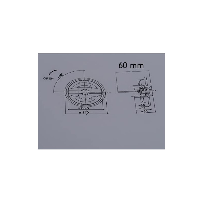 CR-MOESANCO® Motorhome or Caravan White Entry Lock with Handle and
