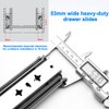 Hitess 60 Inch Heavy Duty Drawer Slides with Lock 250lb