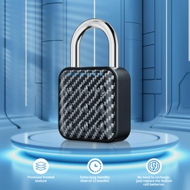 Combination Lock, Combination Lock for Locker, Locker Lock & Gym Locker Lock - High Security, Easy to Use for Gym, School, Travel, Outdoor (Carbon Fiber)