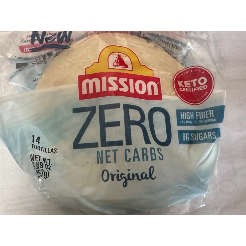 Mission 4 Pack Tortillas Mission Zero Net Carbs Original 4.5"