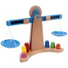 Wooden Weighing Scale Toy Set Educational Balancing Scale Toy Math