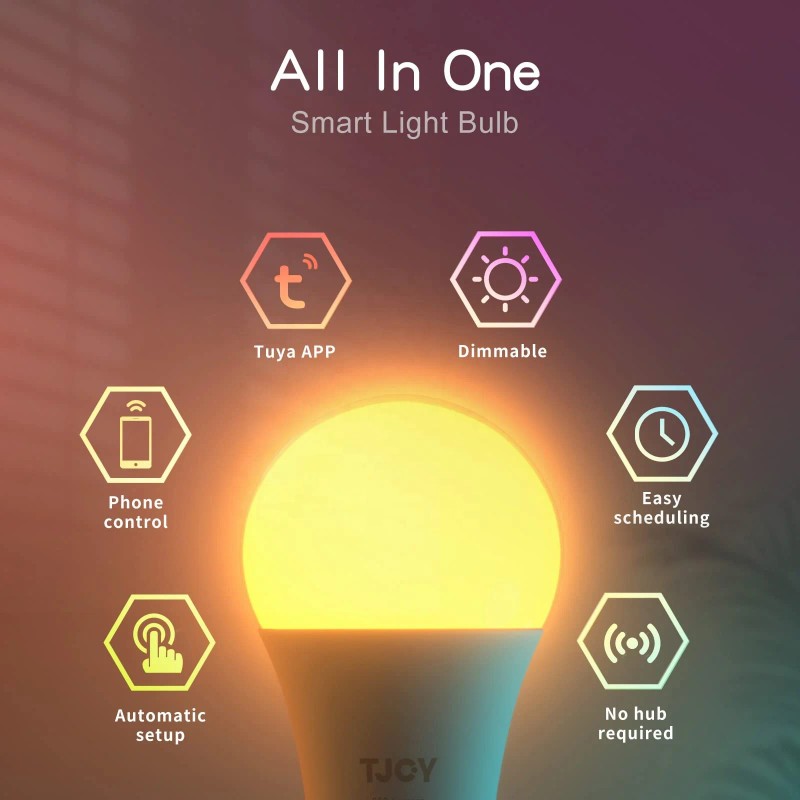 Daybetter E26 120V RGB 2pack Smart LED Bulb with Alexa