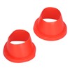 2pcs Car Speaker Waterproof Cover Silica Gel Red Insulation Protective