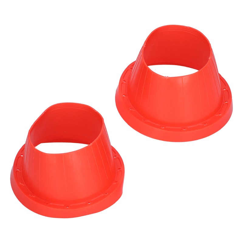 2pcs Car Speaker Waterproof Cover Silica Gel Red Insulation Protective