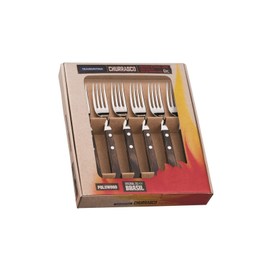 Tramontina 29899/167 Forks Set - Light Black/Jumbo (6-Piece)