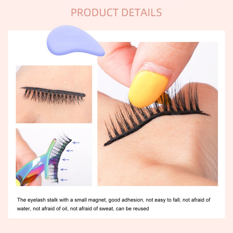 5 Pairs Magnetic Lashes with Eyeliner Kit Glue Free Waterproof