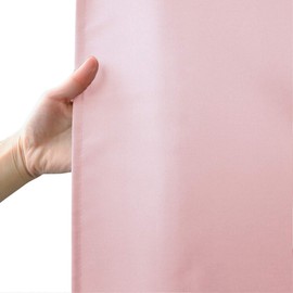 AooHome Standard 72x72 inch Shower Curtain Liner, Durable Polyester Solid Color Shower Curtain with Hooks, Weighted Hem, Water Repellent, Pink