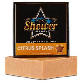 SHOWER STAR Bar Soap Body Wash For Men 5 Oz Daily Use Natural Shower Soap Men's Soap Long Lasting Freshness Olive & Natural Oils NonGMO No Parabens Cool Mint Herb Green Forest & MORE 10 BARS GIFT BOX