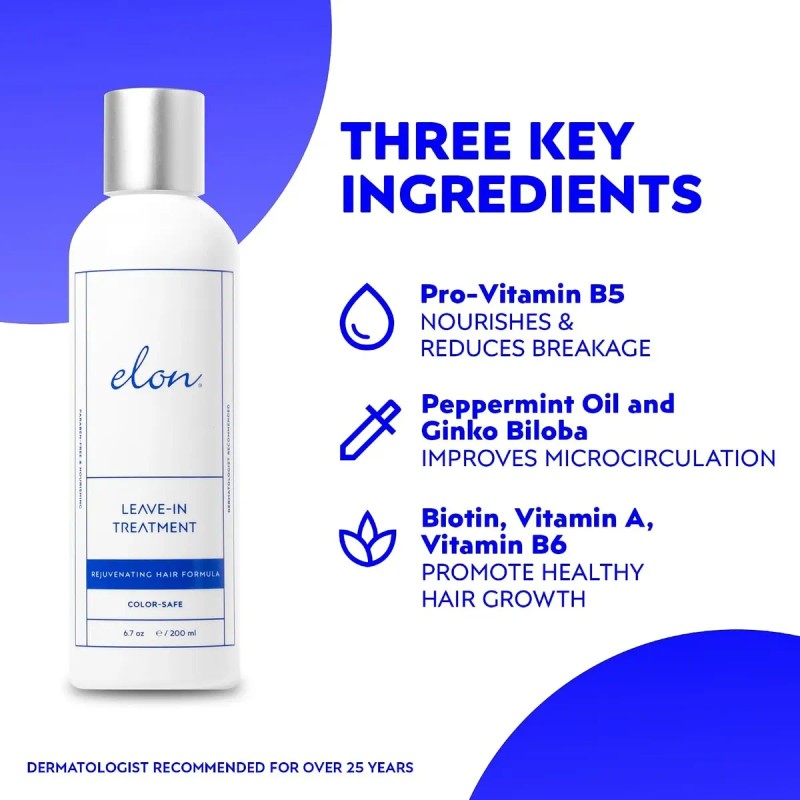 Leave In Treatment Elon, 6.7 Oz, Para Mujeres Con Cabello