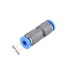 sourcing map Straight Push Connectors 4mm Quick Release Pneumatic Connector
