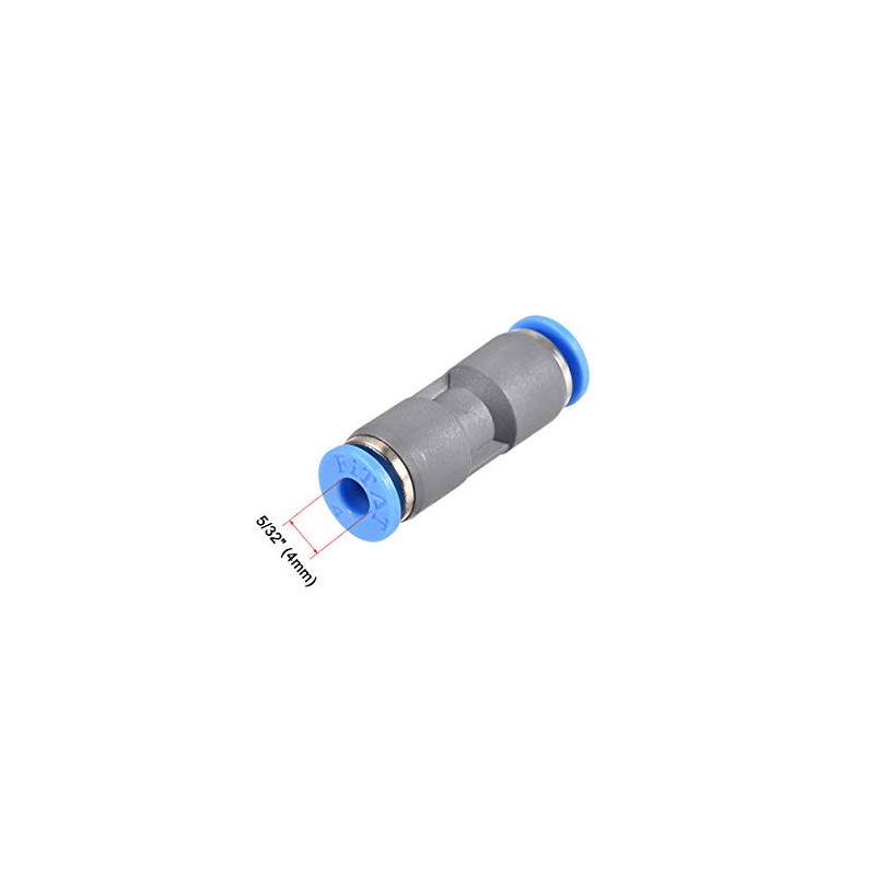 sourcing map Straight Push Connectors 4mm Quick Release Pneumatic Connector