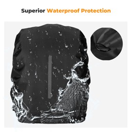 K&F Concept Waterproof Backpack Rain Cover with Reflective Strip, Waterproof Ultralight Backpack Cover for Hiking, Camping, Biking, Outdoor, Traveling