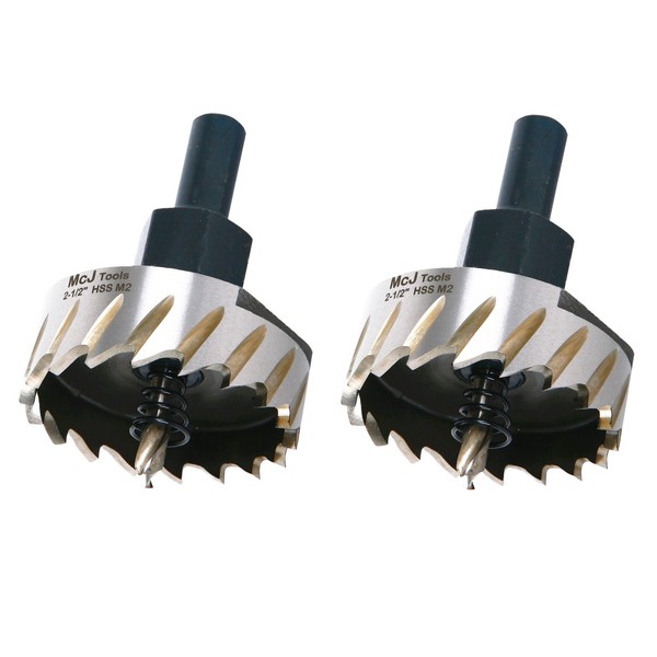 McJ Tools 2-1/2 Inch HSS M2 Drill Bit Hole Saw