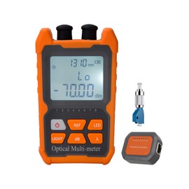 FYBOPTWU - 4 in 1 Function Fiber Optic Tester Portable Optical Power Meter (FC/SC/ST) & VFL 2mw Visual Fault Locator & LED, OPM & VFL, Range: (-70) dBm ~ (+6) dBm, 1pc