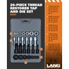 Lang Tools 2581 26-Piece Thread Restorer Tap and Die Set,