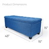Casa Andrea Milano Storage Ottoman, Ottoman with Storage, Storage Ottoman