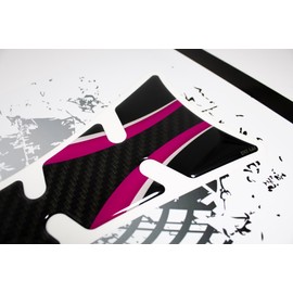 Tankpad Motorcycle Tank Sticker Pink for Motorcycle Tank Carbon Fibre Look X509606VA