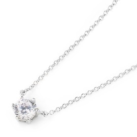 Gift From New York Necklace, Women's, 1 Carat, Platinum Treatment, Hypoallergenic, Gift, Brand, Created Diamond
