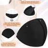 FAMCUCHE 6 Pairs Bra Inserts Push Up, Black and White