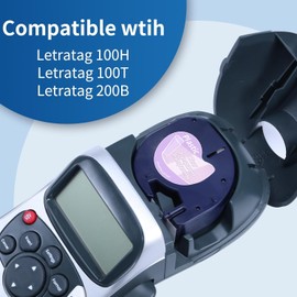 5-Pack Anycolor Replace for Dymo LetraTag Refills Clear 16952 Plastic Tape 12mm x 4m Label Maker Refills Transparent, Compatible with Dymo Letratag LT-100H LT-100T LT-110T 200B QX50 Label Maker