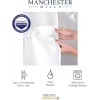 Manchester Mills Protect360° Satin Ribbon Hook Free Shower Curtain -