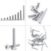 M3 Flat Head Countersunk Screw Fixing Full Thread Stainless Steel