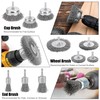 DazSpirit 12-Piece Wire Brush Drill with Hand Wire Brushes, Brass
