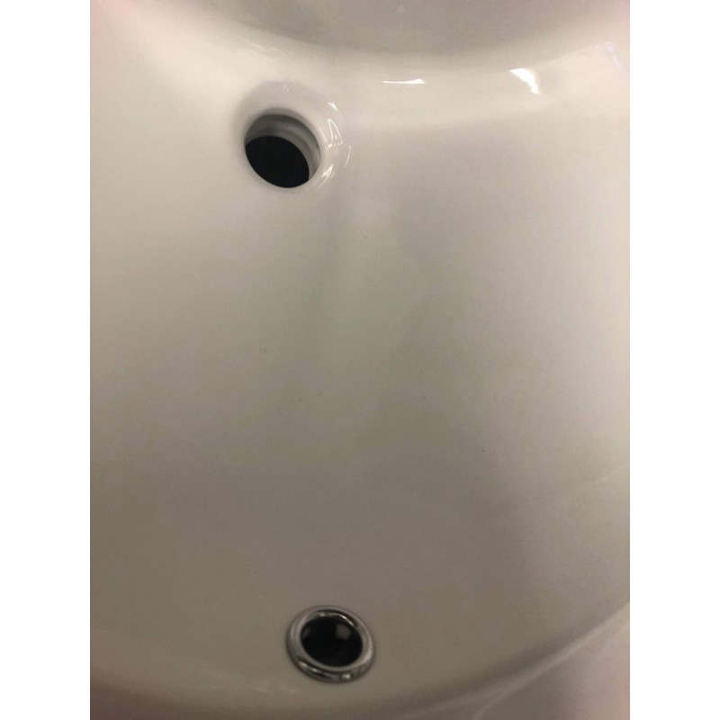 KINGSMAN 19 Inch Durable Round Topmount/Self Rimming/Drop In Vitreous Ceramic