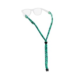 Chums Original Patterns Eyewear Retainer - Printed Unisex Sunglasses Keeper Strap (Blue Permit Fish)