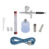 G1/8 Airbrush Kit Spray Gun with Spray Pot Nozzles Needle