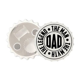 Dad Magnetic Bottle Cap Opener Fridge Magnet Father's Day Gift Man Myth Legend Fathers
