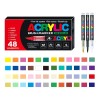 48 Plumones Punta Pincel Brush Pintura Acrílica
