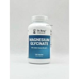 Dr. Berg Magnesium Glycinate with Added B6 and D (150 Capsules) New