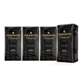 Induban Gourmet, 16 oz Bag, Ground Coffee, Medium Roast - Premium 100% Arabica Coffee from the Dominican Republic (Pack of 4)