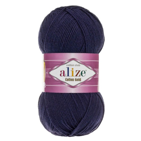 55% algodón 45% acrílico Alize hilo de algodón dorado, 1