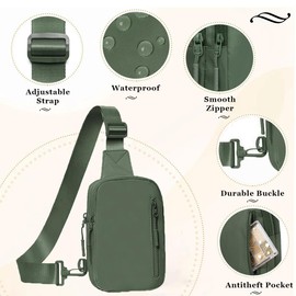 AndThere Small Sling Bag Men Women Cross Body Bag Waterproof Crossbody Bag Travel Across Body Bag Mens Fanny Pack Small Shoulder Bag Anti Theft Chest Bag Phone Bag Small Backpack for Hiking Cycling